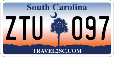 SC license plate ZTU097