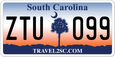 SC license plate ZTU099