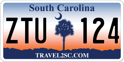 SC license plate ZTU124