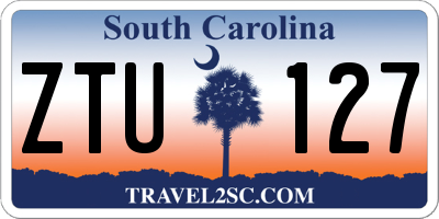 SC license plate ZTU127