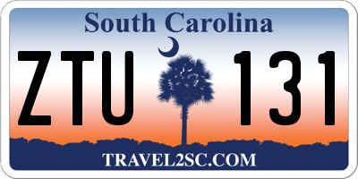 SC license plate ZTU131