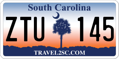 SC license plate ZTU145