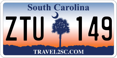 SC license plate ZTU149