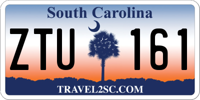 SC license plate ZTU161