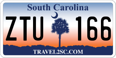 SC license plate ZTU166