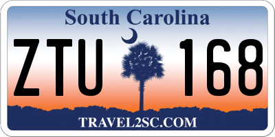 SC license plate ZTU168