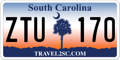 SC license plate ZTU170