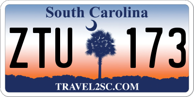 SC license plate ZTU173