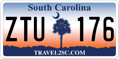 SC license plate ZTU176