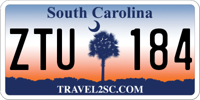 SC license plate ZTU184
