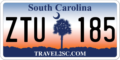 SC license plate ZTU185