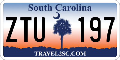 SC license plate ZTU197