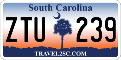 SC license plate ZTU239