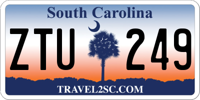 SC license plate ZTU249