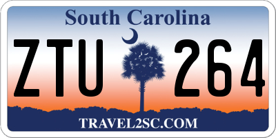 SC license plate ZTU264