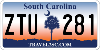 SC license plate ZTU281