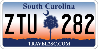 SC license plate ZTU282