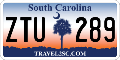 SC license plate ZTU289
