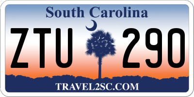 SC license plate ZTU290
