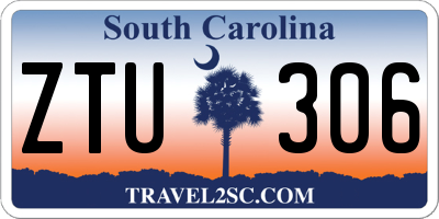 SC license plate ZTU306
