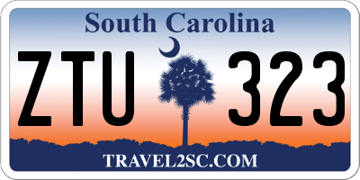 SC license plate ZTU323