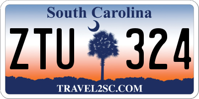 SC license plate ZTU324