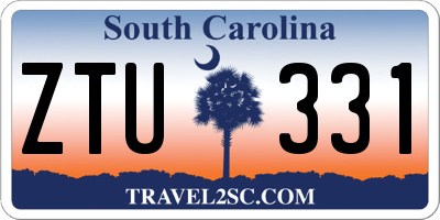SC license plate ZTU331