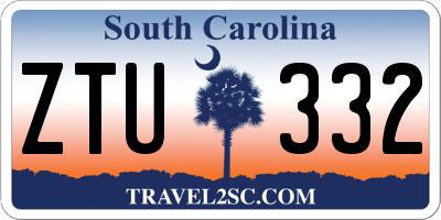 SC license plate ZTU332