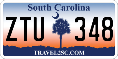 SC license plate ZTU348