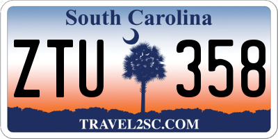 SC license plate ZTU358