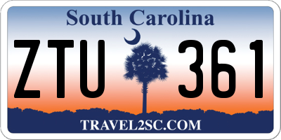 SC license plate ZTU361