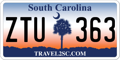 SC license plate ZTU363