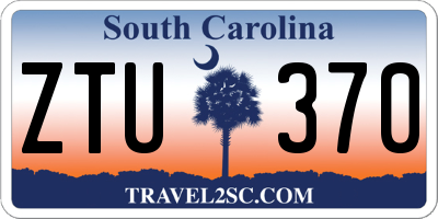 SC license plate ZTU370