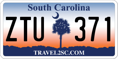SC license plate ZTU371