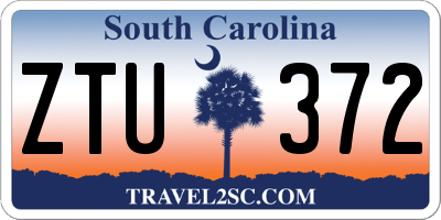 SC license plate ZTU372