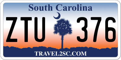 SC license plate ZTU376