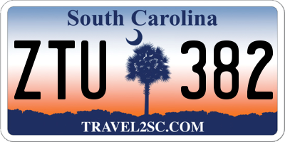 SC license plate ZTU382