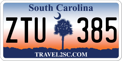 SC license plate ZTU385