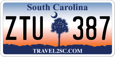 SC license plate ZTU387