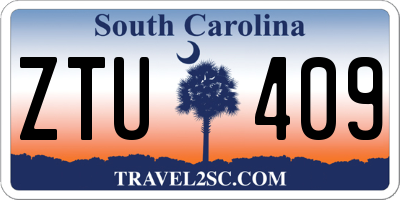 SC license plate ZTU409