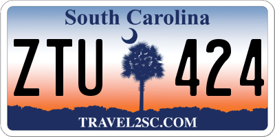 SC license plate ZTU424