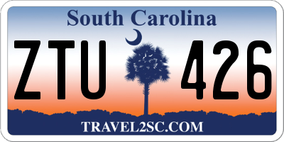 SC license plate ZTU426