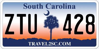 SC license plate ZTU428