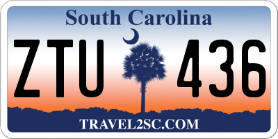 SC license plate ZTU436