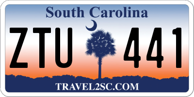 SC license plate ZTU441