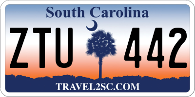 SC license plate ZTU442
