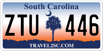 SC license plate ZTU446