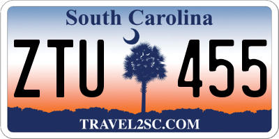 SC license plate ZTU455