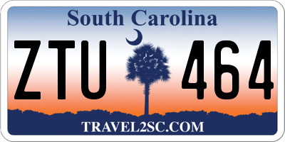 SC license plate ZTU464