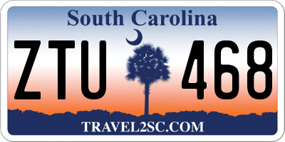 SC license plate ZTU468